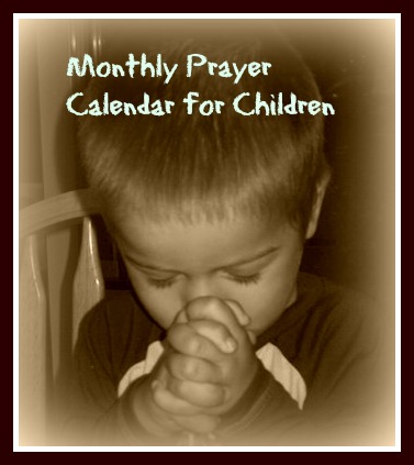 Prayer calendar
